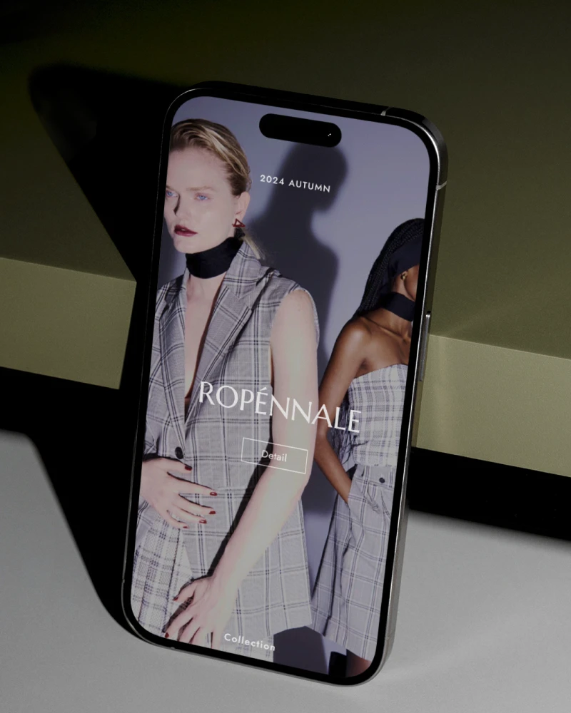 ROPÉ のスマートフォンサイトビジュアル