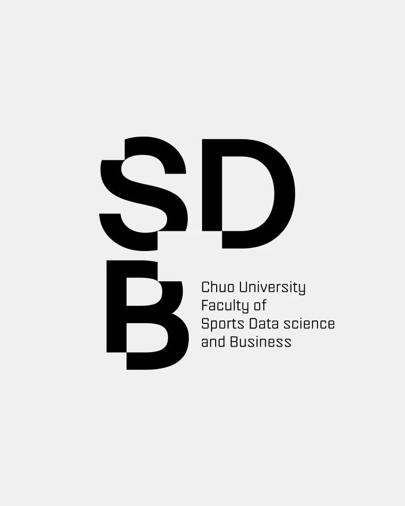 中央大学 スポーツ情報学部のロゴビジュアル